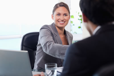 Business Woman Hiring Ideal Employee